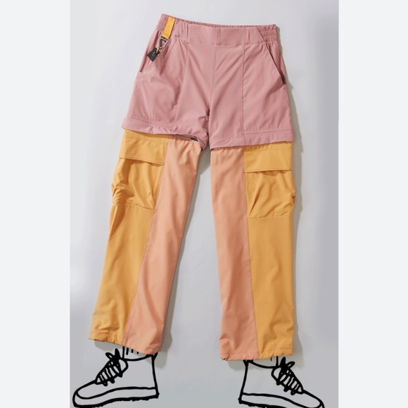cotopaxi Pants - Cotopaxi Losdos Convertible Zip Off Pants Pink Orange Small - rose and apricot
